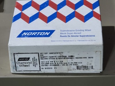 Norton Diamond Superabrasive Grinding Wheel SD 150-R100B99-1/8