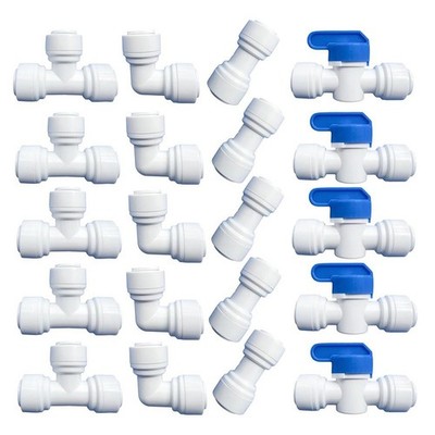 20 St��ck 38 Zoll Easy Connect Schnellverschraubungen f��r RO Wasseraufbereiter