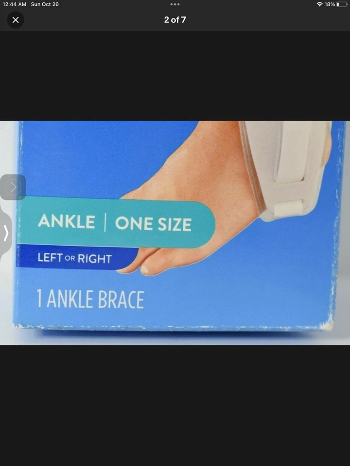 Tobillera estribo ajustable Walgreens se adapta al pie izquierdo o derecho talla única Foto 2 de 4