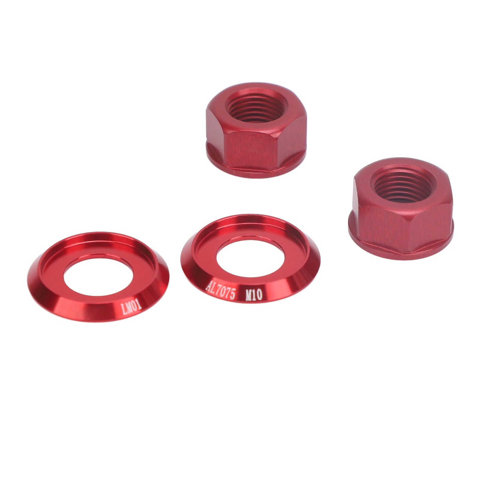 2PCS Bicycle Hub Nut Lightweight And Portable For Fixed Gear Bike Aluminum Alloy
