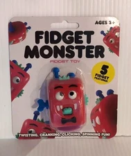 Big Time Toys Monster Fidget Cube RED - NEW