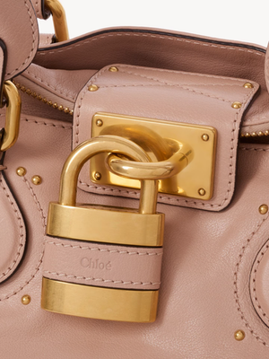 NEW Chloe Paddington Leather Padlock Key Hand Bag Earthy Pink