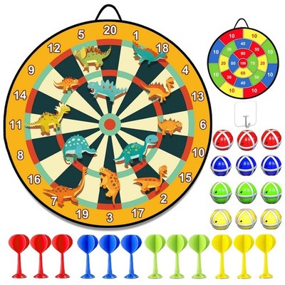 Dartscheibe Kinder 76cm Doppelset Dinosaurier Klassisch Spielzeug