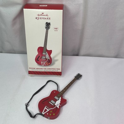 Hallmark Keepsake Ornament Guitar Rockin' Around The Christmas Tree Sound 2014