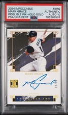 2024 Impeccable Mark Grace Indelible Ink Holo Gold /10