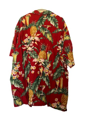 Hilo Hattie Mens The Hawaiian Original Shirt Short Sleeve Vintage Sz 3XL Red - Picture 4 of 4