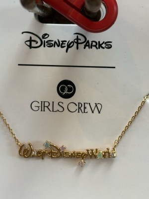 Girls Crew Walt Disney World Disney necklace with charm Disney Parks jewelry