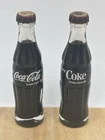 Vintage Coca-Cola Coke Glass Mini Contour Bottle 3” Tall Lot Of Two