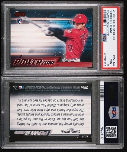 2018 Topps Stadium Club Shohei Ohtani RC Power Zone Red Rookie🔴PSA 9 MINT💎RARE