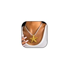 Boho Conch Shell Starfish Pendant Necklace Ocean Animal Sea Shell Statement - 02