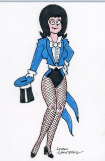 Fred Hembeck Sketch Card: Zatanna JLA (DC Comics)