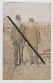 HARRISON NEW CLEE FOTO POSTKARTE; M.P DOUGHTY & MR HOLLIDAY IMMINGHAM DOCKS?