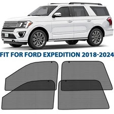 Sun Shades Front and Back Glass Magnetic Screen for 2018-2024 Ford Expedition
