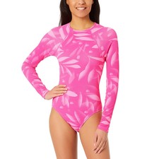 Hurley Women's Long Sleeve Swimsuit, Pink, Size: XS, NWT