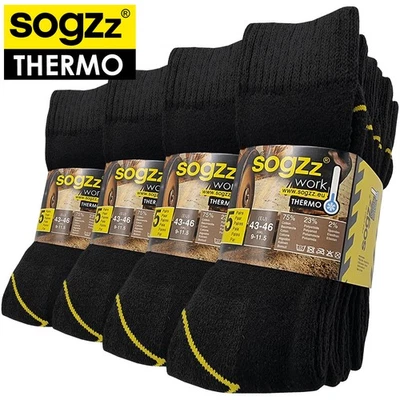 10-30 Paar SOGZZ THERMO Arbeitssocken Herren Winter Baumwolle Arbeit Work Socken
