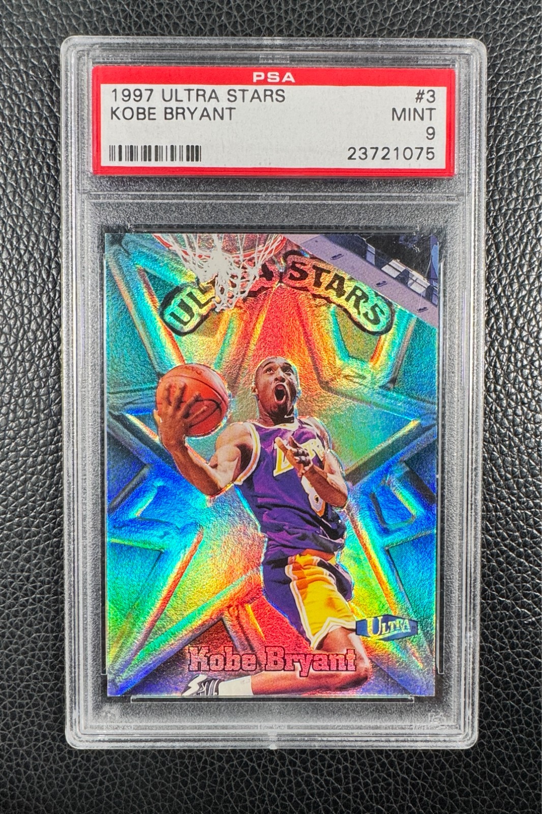 Kobe Bryant #3 Basketball Cards 1997 Ultra Stars trading card — raw and PSA graded price guide