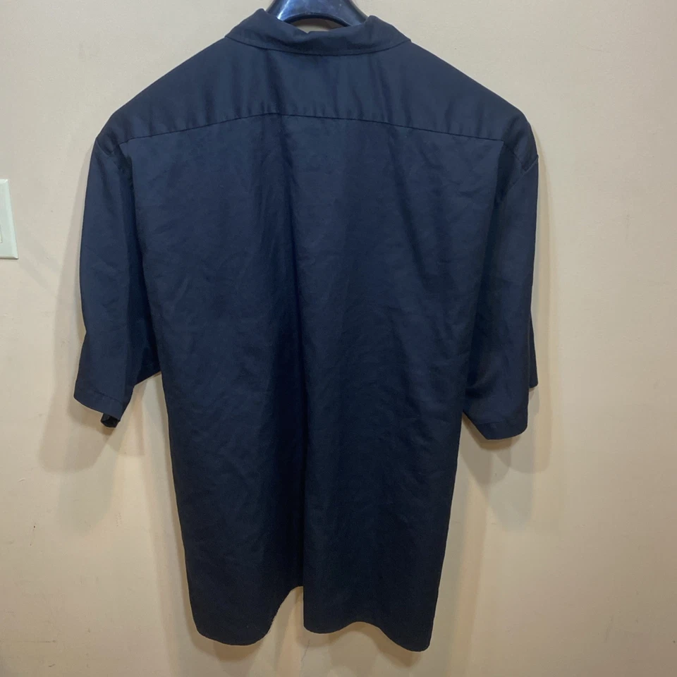 Camisa DICKIES Para Hombre 5XL Abotonada NEGRA Manga Corta Duradera Trabajo Informal T4 Foto 4 de 4