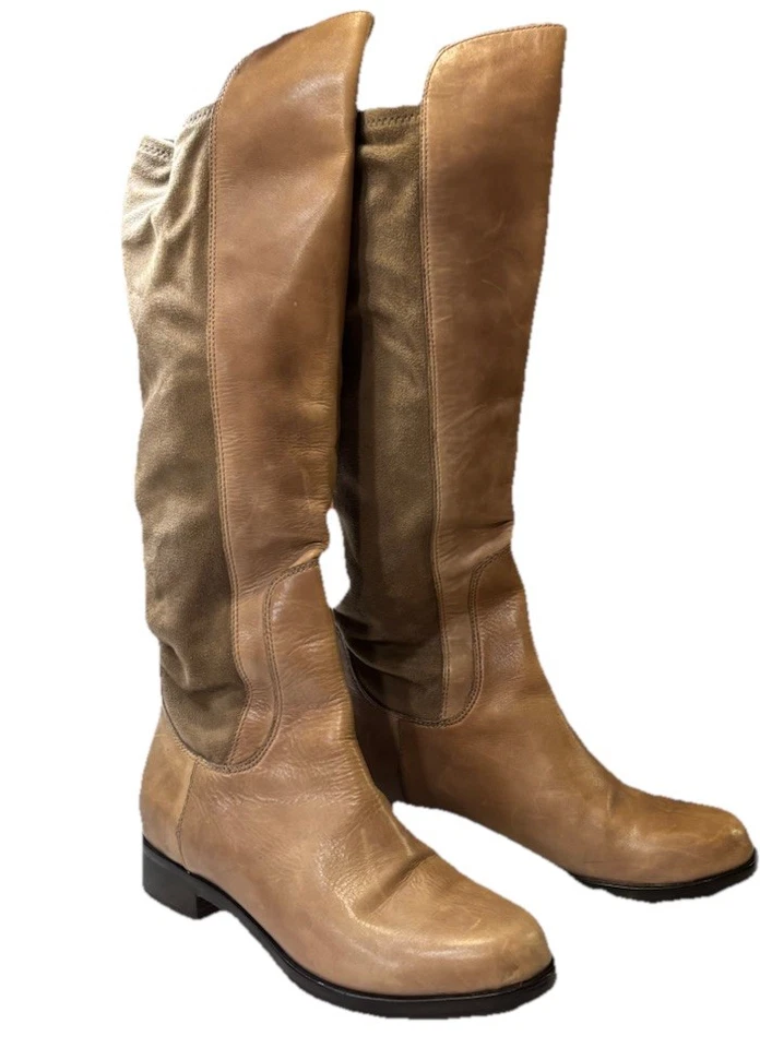 Botas para mujer Cole Haan de cuero y gamuza tostadas talla 7B. Nuevo sin caja Foto 2 de 3