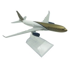 1:400 Scale GULF A330 Airplane Model With Base Alloy Aircraft Plane Collection