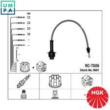 IGNITION CABLE KIT 9681 FOR TOYOTA VAN MASTER/ACE/SURF/Bus TARAGO HILUX/IV 1.8L