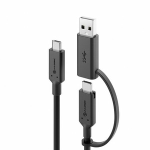 ALOGIC ELCCA3212-BK - Elements Series USB-C to USB-C Cable with USB-A Adapter -