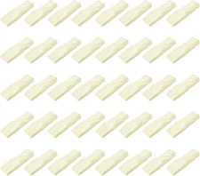 MECCANIXITY 40pcs Milk White Satin Table Napkins Polyester Square 