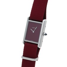 CARTIER tank mast LM WSTA0054 Burgundy Ladies Watches quartz Used Ginzo 2