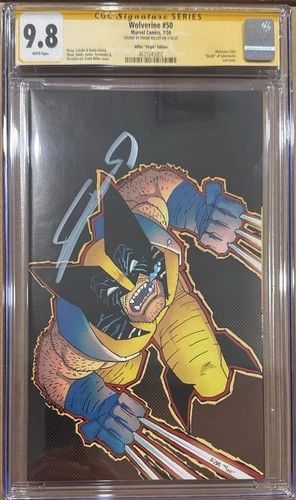 Wolverine #50 (1:100) Miller Virgin Variant CGC SS 9.8 Signed Frank Miller