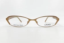 L'AMY L'Accent C02 Light Brown Womens Eyeglasses 52-17-135 18136