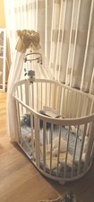 STOKKE Sleepi Bett Weiß mit Zubehör Schlafhilfe