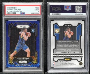 2023 Panini Prizm Fast Break Blue /150 Jarace Walker #168 PSA 9 MINT Rookie RC
