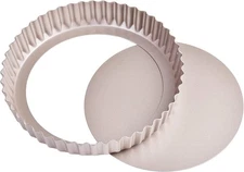 8-Inch Tart Pan with Loose Removable Bottom Non-Stick, Carbon Steel