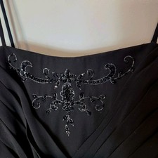 black linen a line dress Kite Linen Dress