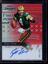 2024 Contenders Brett Favre SP 1999 Speed Red Auto /100 On Card Signature