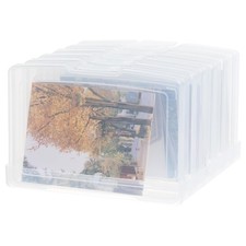 4x6 Photo Storage Cases, 6 Inner Plastic Craft Storage Container, Acid-Free B...
