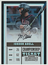 Jo Adell 2017 Panini Contenders Draft Picks Championship Ticket Auto #1/1