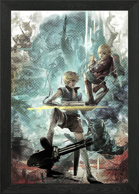 Final Fantasy Gerahmtes Wandbild Poster Leinwanddruck Bild