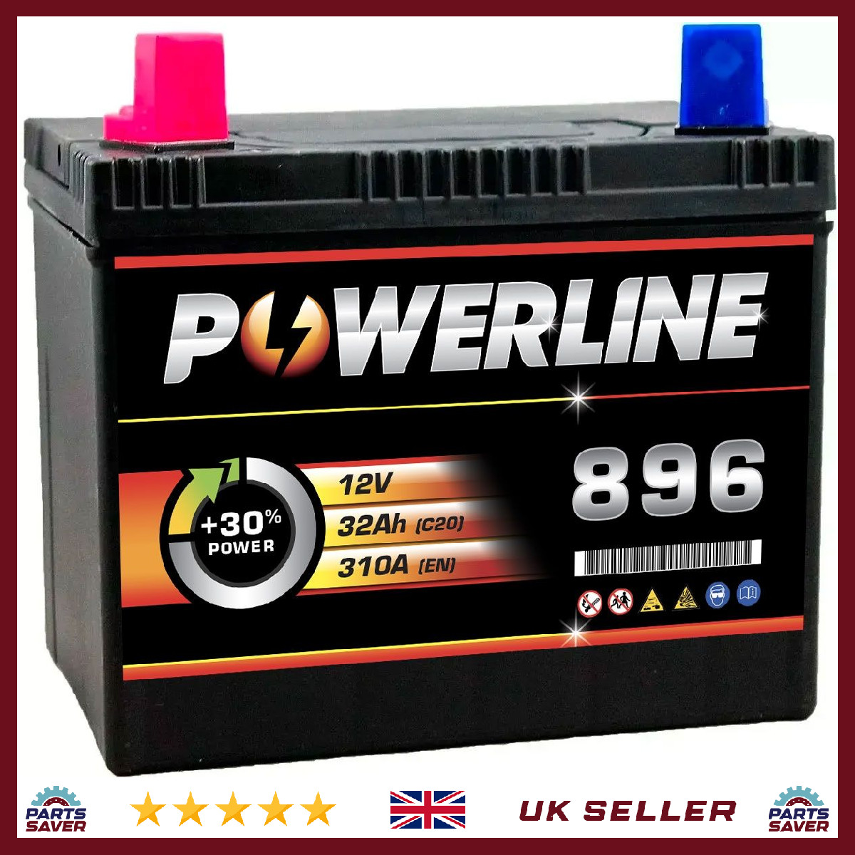 32Ah Powerline 896 CXT U1 Lawnmower Battery MINI TRACTOR MOWER RIDE ON LAWN