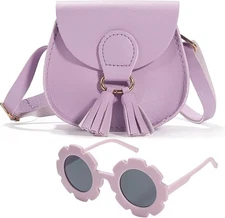 Kids Girls Toddler Mini Shoulder Purse Crossbody Bag with Tassel