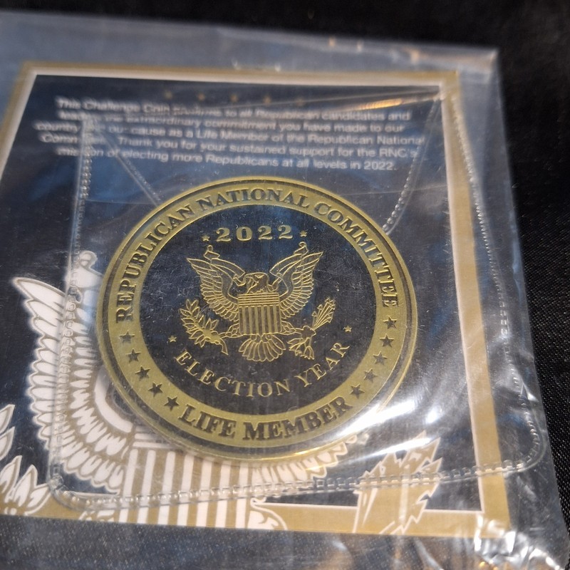 New Republican National Committee 2022 Challenge Coin~RNC~Life Member