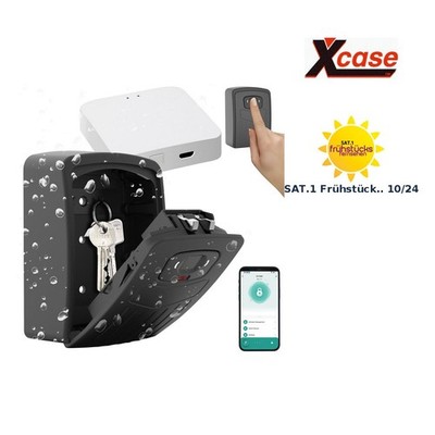 Xcase Smarter Schlüssel-Safe mit Fingerabdruck-Erkennung und WLAN-Gateway