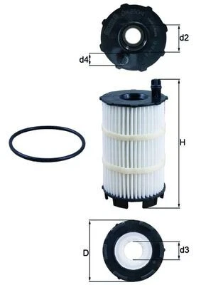Oil Filter fits AUDI A6 C6 4.2 06 to 11 BVJ Mahle 079115561F 079115561K Quality - Image 2 of 4