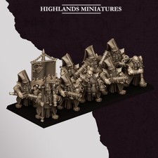 Highlands Miniatures:  10 Sons of Marduk Shooters  (Resin) Chaos Dwarfs