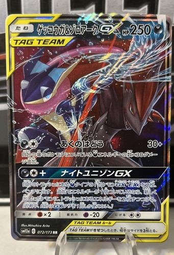 Greninja & Zoroark GX 072/173 Sm12a: Tag Team GX: Tag All Stars Holo (Japanese)