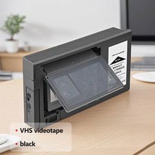 New Black VHS-C Cassette Adapter for VHS-C SVHS Camcorders RCA Sealed Motorized