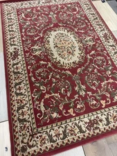 Karastan Royal Court Coll. Josephine-Claret 5'2x7'10 100% Wool area rug ::NEW::
