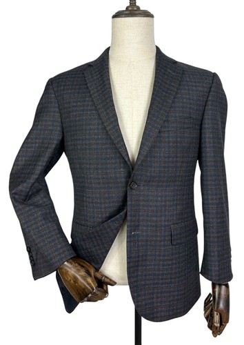 Jos A Bank Reserve Plaid Wool Cashmere 2 Button Sport Coat Blazer Mens Size 40S