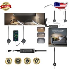 Adjustable LED Bedside Lamp, 3 Color Dimmable, USB Type-C  Touch Control Light