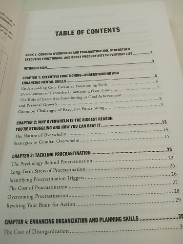 The Executive Functioning Workbook for Adults: 5 Books in 1 (A1) - Picture 8 of 10