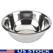 Stainless Steel Mixing Bowl Ideal Mixing Whipping Tossing Serving 4 Quart New